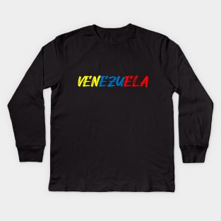 Venezuela Kids Long Sleeve T-Shirt